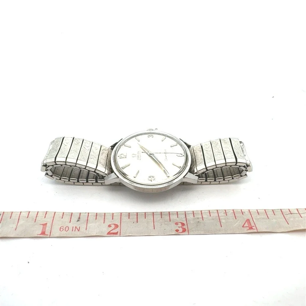 Omega Seamaster Automatic Stainless Steel 10k Gold Filled Flex Band Men's Watch